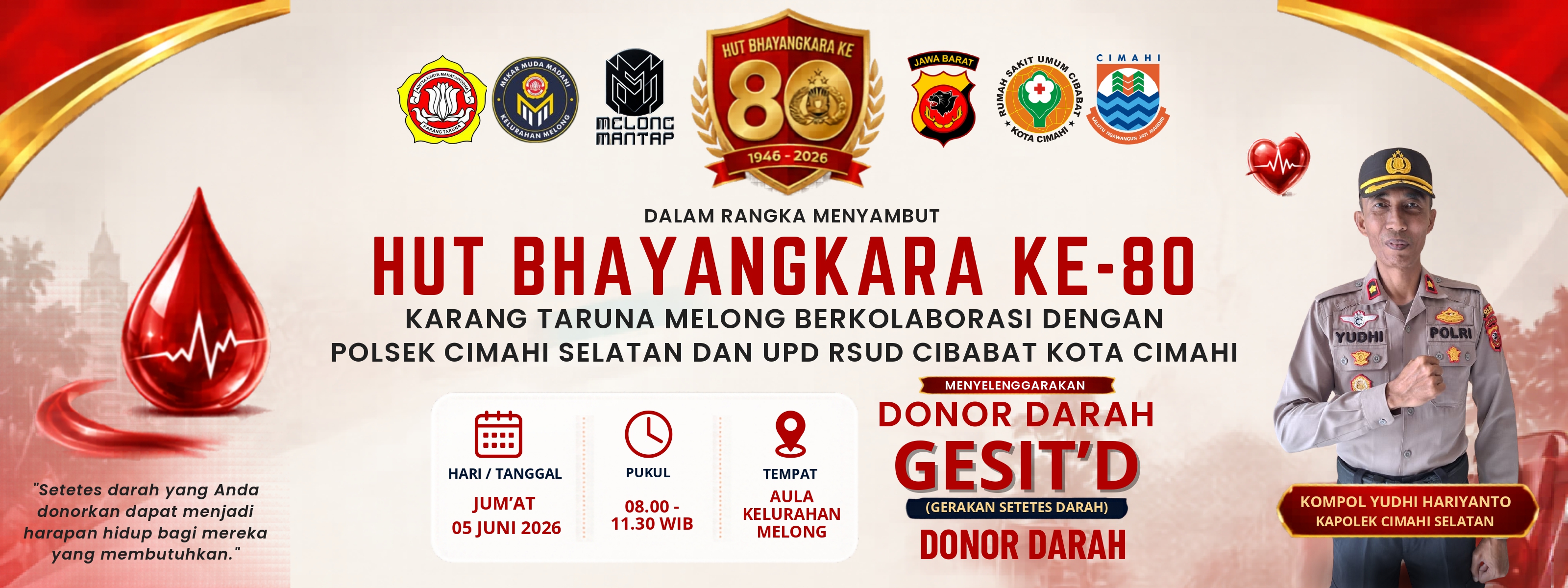 Gerakan Setetes Darah | Karang Taruna Melong x UPD RSUD CIBABAT